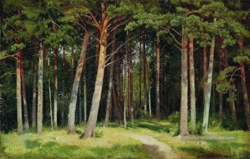 Ivan Ivanovich Shishkin œuvres - forêt de pins 1885 paysage classique Ivan Ivanovitch